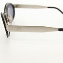 CHANEL 31 RUE CAMBON Sunglasses Metal Silver Black 10506 90405 CC Auth SW1746V-18
