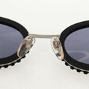 CHANEL 31 RUE CAMBON Sunglasses Metal Silver Black 10506 90405 CC Auth SW1746V-9