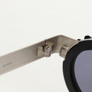 CHANEL 31 RUE CAMBON Sunglasses Metal Silver Black 10506 90405 CC Auth SW1746V-23