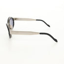 CHANEL 31 RUE CAMBON Sunglasses Metal Silver Black 10506 90405 CC Auth SW1746V-3