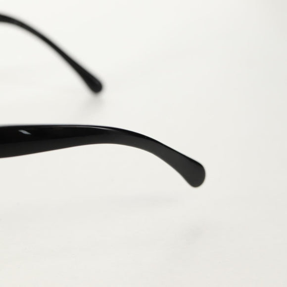 CHANEL Sunglasses plastic Black CC Auth SW1748M