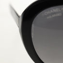 CHANEL Sunglasses plastic Black CC Auth SW1748M-23