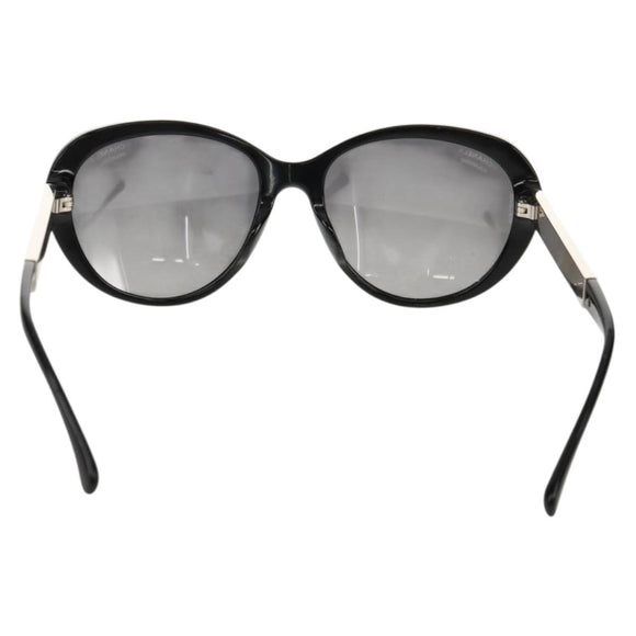 CHANEL Sunglasses plastic Black CC Auth SW1748M