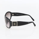 CHANEL Sunglasses plastic Black CC Auth SW1749-5
