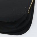 Salvatore Ferragamo Gancini Hand Bag Nylon Black Gold Auth SW1751V-12