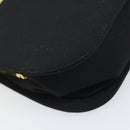 Salvatore Ferragamo Gancini Hand Bag Nylon Black Gold Auth SW1751V-13