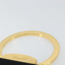 Salvatore Ferragamo Gancini Hand Bag Nylon Black Gold Auth SW1751V-8