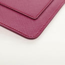 Salvatore Ferragamo Compact Wallet Vala Wallet Leather Purple Gold Auth SW1752V-15