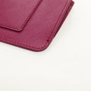 Salvatore Ferragamo Compact Wallet Vala Wallet Leather Purple Gold Auth SW1752V-16