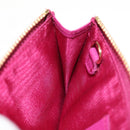 Salvatore Ferragamo Compact Wallet Vala Wallet Leather Purple Gold Auth SW1752V-10