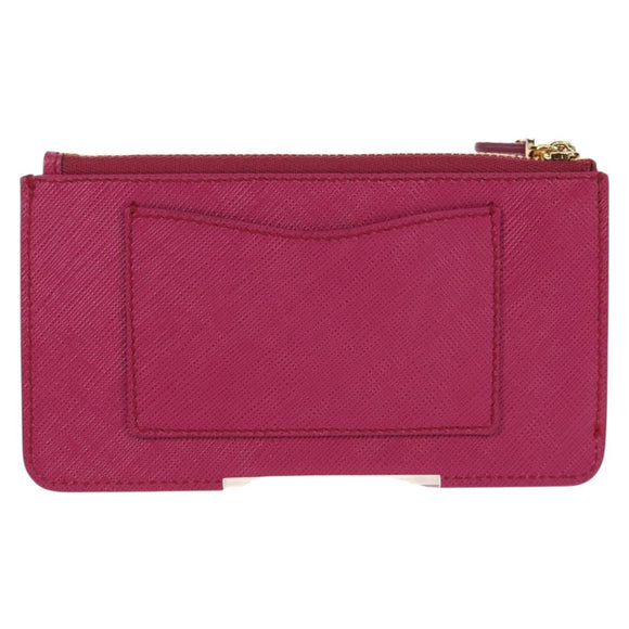 Salvatore Ferragamo Compact Wallet Vala Wallet Leather Purple Gold Auth SW1752V