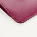 Salvatore Ferragamo Compact Wallet Vala Wallet Leather Purple Gold Auth SW1752V-7