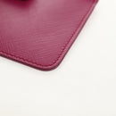 Salvatore Ferragamo Compact Wallet Vala Wallet Leather Purple Gold Auth SW1752V-14