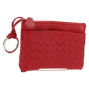 BOTTEGA VENETA INTRECCIATO Wallet Leather Red Auth SW1753V-1