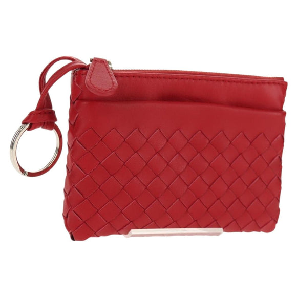 BOTTEGA VENETA INTRECCIATO Wallet Leather Red Auth SW1753V