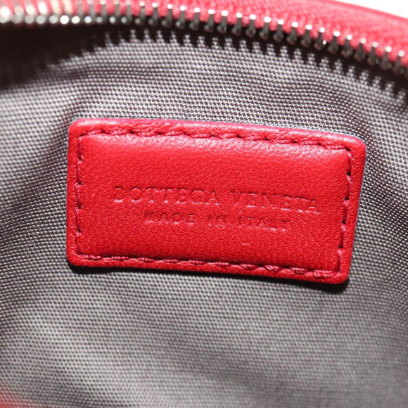 BOTTEGA VENETA INTRECCIATO Wallet Leather Red Auth SW1753V