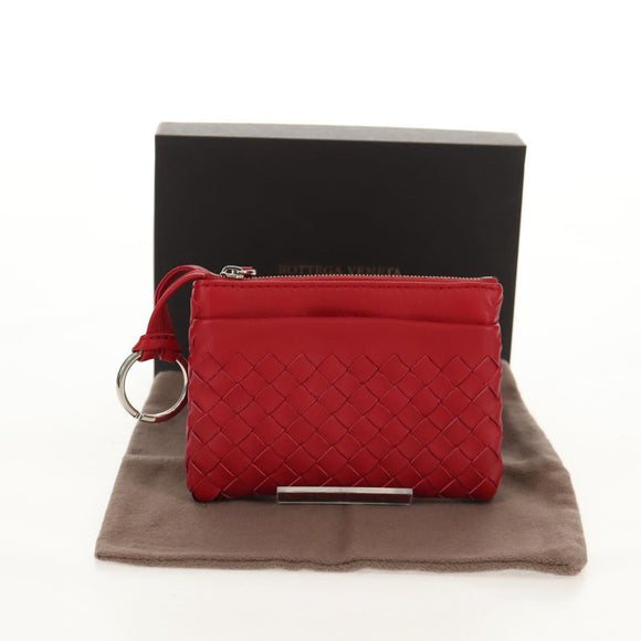 BOTTEGA VENETA INTRECCIATO Wallet Leather Red Auth SW1753V
