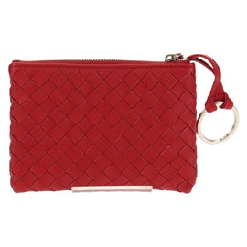 BOTTEGA VENETA INTRECCIATO Wallet Leather Red Auth SW1753V - 0