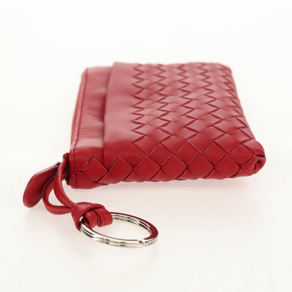 BOTTEGA VENETA INTRECCIATO Wallet Leather Red Auth SW1753V