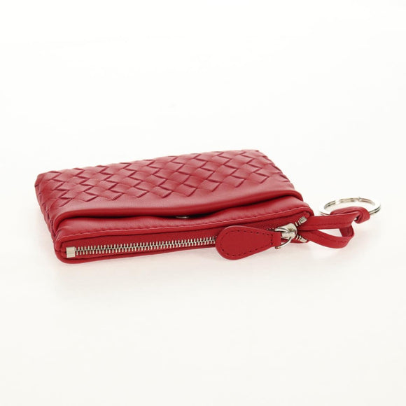 BOTTEGA VENETA INTRECCIATO Wallet Leather Red Auth SW1753V