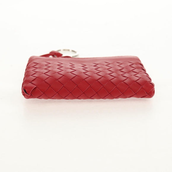 BOTTEGA VENETA INTRECCIATO Wallet Leather Red Auth SW1753V