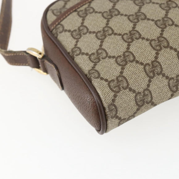 GUCCI GG Supreme Shoulder Bag PVC Beige Gold 001 58 6594 4023 Auth SW1755