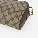 GUCCI GG Supreme Shoulder Bag PVC Beige Gold 001 58 6594 4023 Auth SW1755-15