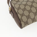 GUCCI GG Supreme Shoulder Bag PVC Beige Gold 001 58 6594 4023 Auth SW1755-16