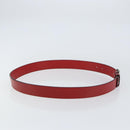 GUCCI Belt Leather 46.1"" Red 105 42 493075 Auth SW1756-2