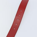 GUCCI Belt Leather 46.1"" Red 105 42 493075 Auth SW1756-8