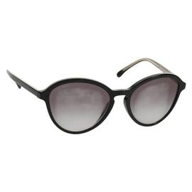 CHANEL Sunglasses plastic Black CC Auth SW1758M