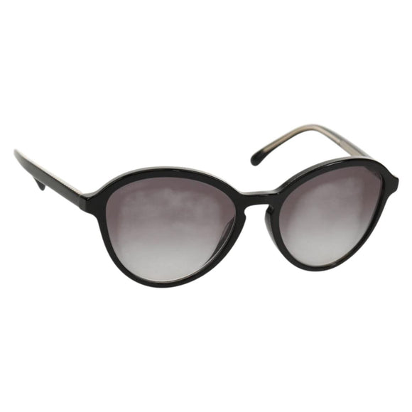 CHANEL Sunglasses plastic Black CC Auth SW1758M