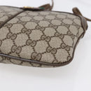 GUCCI GG Supreme Web Sherry Line Bag PVC Beige Gold 904 02 047 Auth SW1759-14