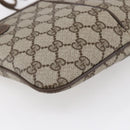 GUCCI GG Supreme Web Sherry Line Bag PVC Beige Gold 904 02 047 Auth SW1759-17