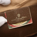 GUCCI GG Supreme Web Sherry Line Bag PVC Beige Gold 904 02 047 Auth SW1759-19