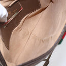 GUCCI GG Supreme Web Sherry Line Bag PVC Beige Gold 904 02 047 Auth SW1759-10