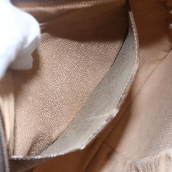 GUCCI GG Supreme Web Sherry Line Bag PVC Beige Gold 904 02 047 Auth SW1759