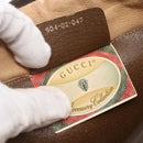 GUCCI GG Supreme Web Sherry Line Bag PVC Beige Gold 904 02 047 Auth SW1759-12