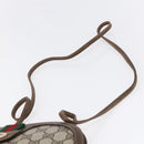 GUCCI GG Supreme Web Sherry Line Bag PVC Beige Gold 904 02 047 Auth SW1759-8