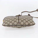 GUCCI GG Supreme Web Sherry Line Bag PVC Beige Gold 904 02 047 Auth SW1759-5