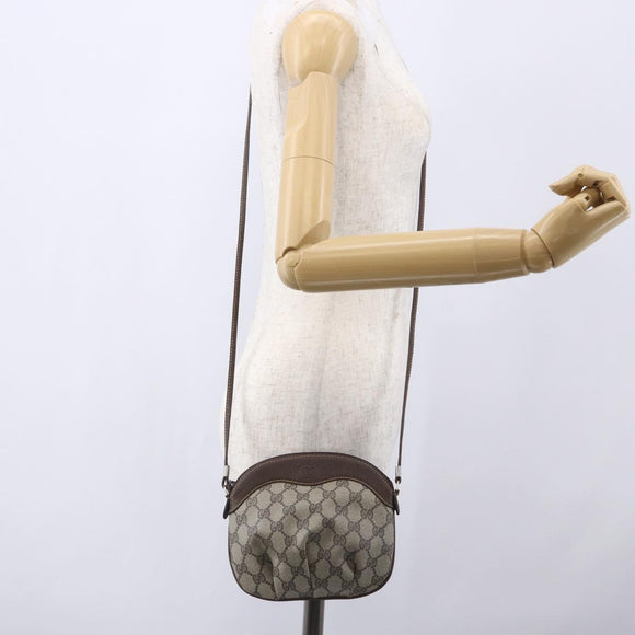 GUCCI GG Supreme Shoulder Bag PVC Beige Gold 40 02 023 Auth SW1760