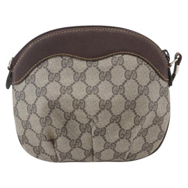 GUCCI GG Supreme Shoulder Bag PVC Beige Gold 40 02 023 Auth SW1760 - 0