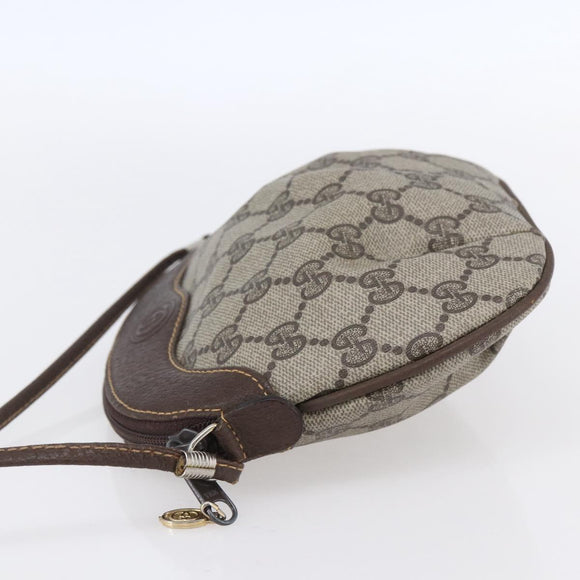 GUCCI GG Supreme Shoulder Bag PVC Beige Gold 40 02 023 Auth SW1760