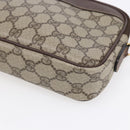 GUCCI GG Supreme Shoulder Bag PVC Leather Beige Gold 007 14 6428 Auth SW1761-9