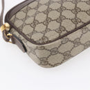 GUCCI GG Supreme Shoulder Bag PVC Leather Beige Gold 007 14 6428 Auth SW1761-14