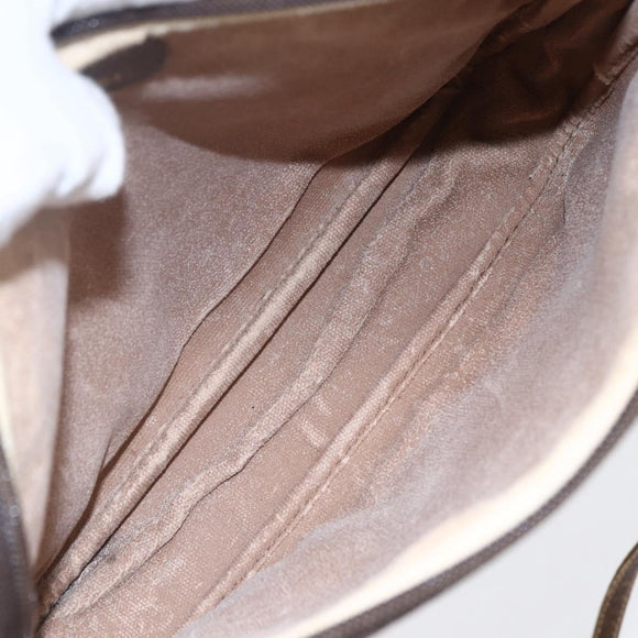 GUCCI GG Supreme Shoulder Bag PVC Leather Beige Gold 007 14 6428 Auth SW1761