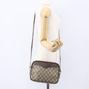GUCCI GG Supreme Shoulder Bag PVC Leather Beige Gold 007 14 6428 Auth SW1761-21