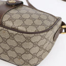 GUCCI GG Supreme Web Sherry Line Bag PVC Beige Gold Red 89 02 032 Auth SW1762-10