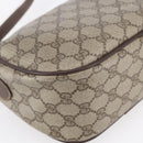 GUCCI GG Supreme Web Sherry Line Bag PVC Beige Gold Red 89 02 032 Auth SW1762-13