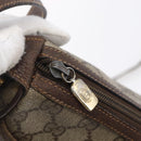 GUCCI GG Supreme Web Sherry Line Bag PVC Beige Gold Red 89 02 032 Auth SW1762-15